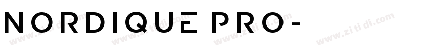 Nordique Pro字体转换